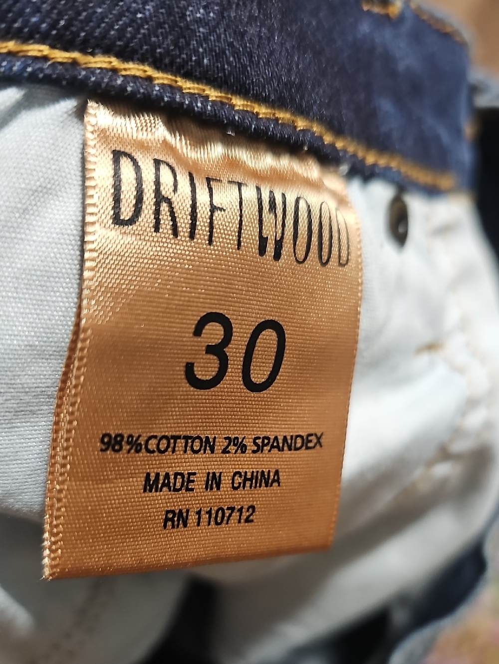 Driftwood Floral Marilyn Jeans Size 30 - Picture 5 of 6